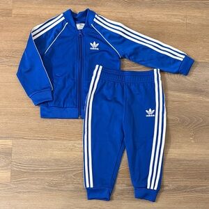 Adidas Blue Toddler Tracksuit